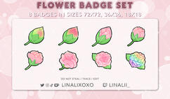 Flower Badges