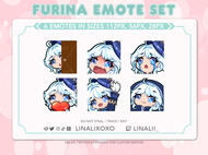 Genshin Impact Furina Emote Set
